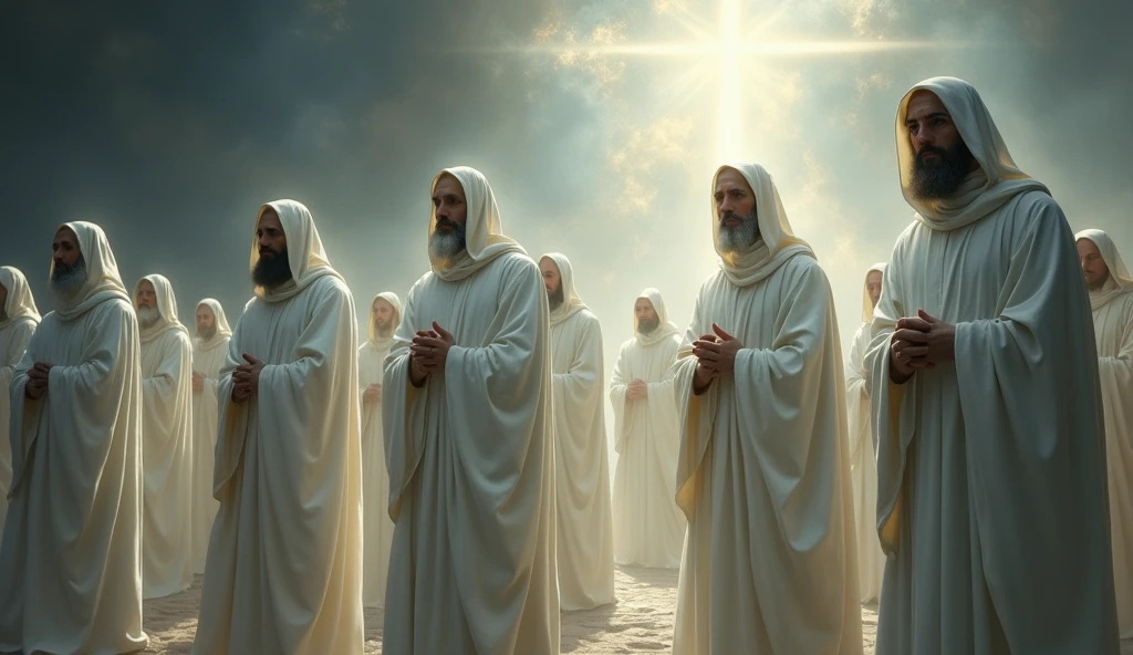 those who were slain because of the word of God, dressed in white robes