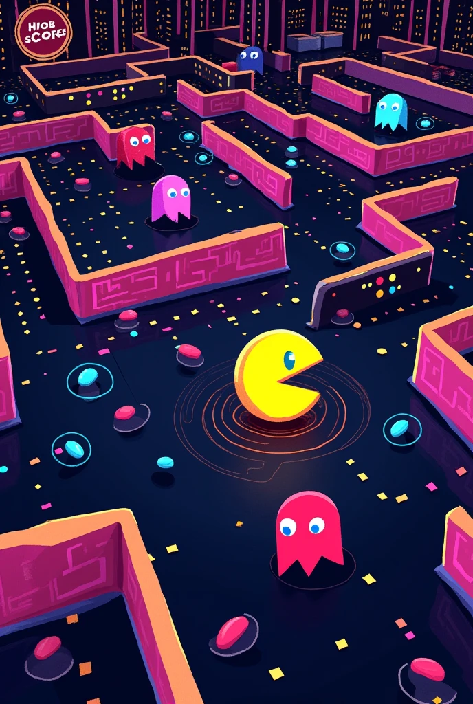 pac man in the 80s in video game