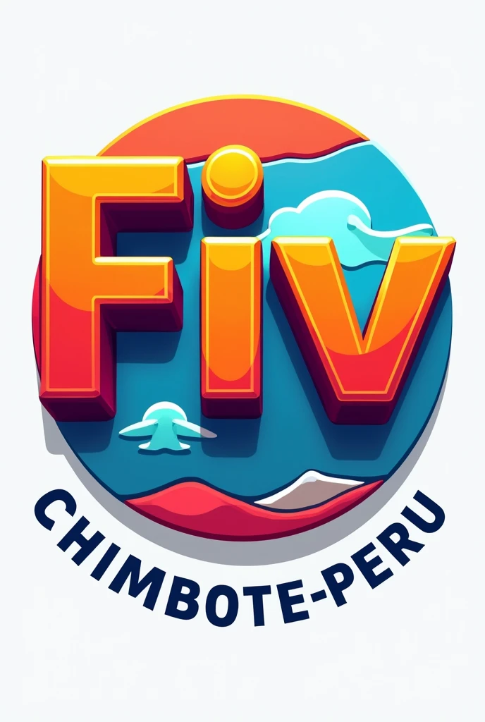 A logo for a gas station called FIV uses bright colors and the word Chimbote-Peru can be seen