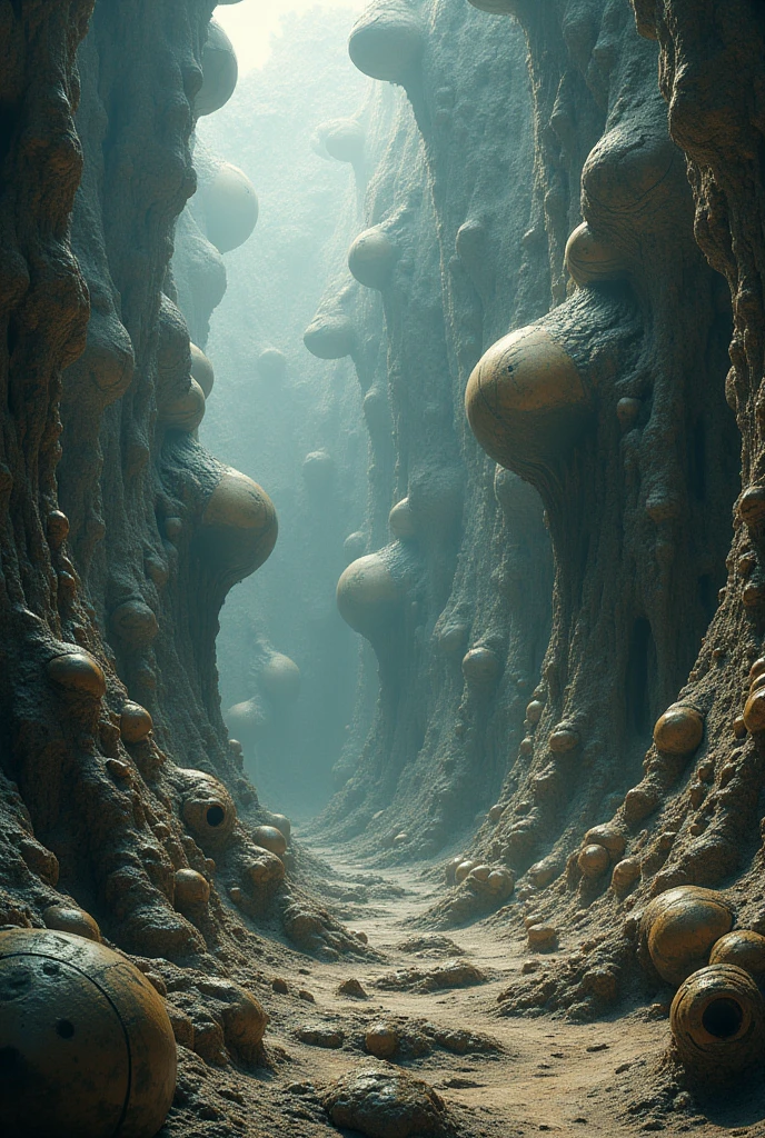 3d fractals in giger and william blake style