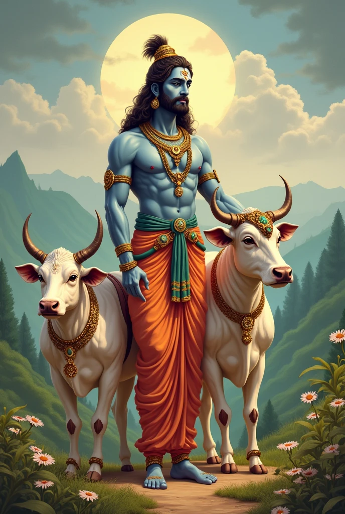 Shree Ram with cow