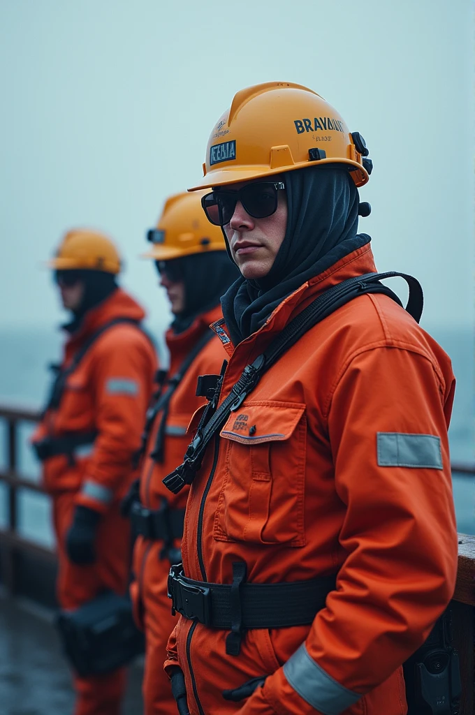 On that offshore, there have divided by a several group who conduct every each part of the rig. Which is in that group have call sign BRAVO TEAM LOWER RIG group. Total of member in this group 20 personal which 18 from them are man another 2 is woman 