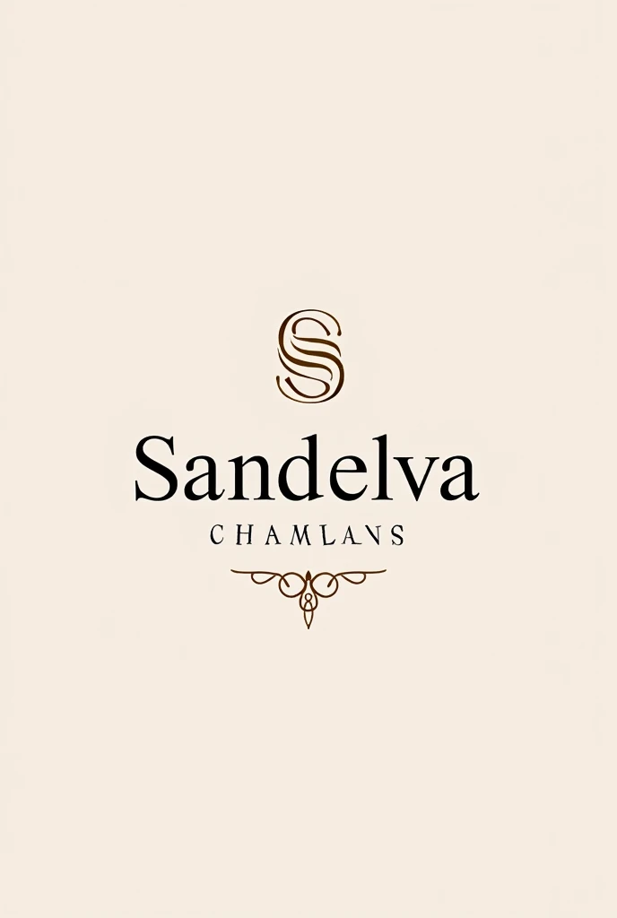 Create a logo for a designer brand,more elegant more chic called Sandelva