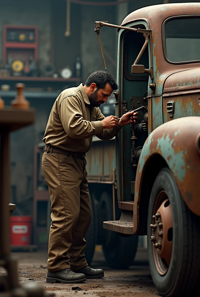nhonho fixing a truck