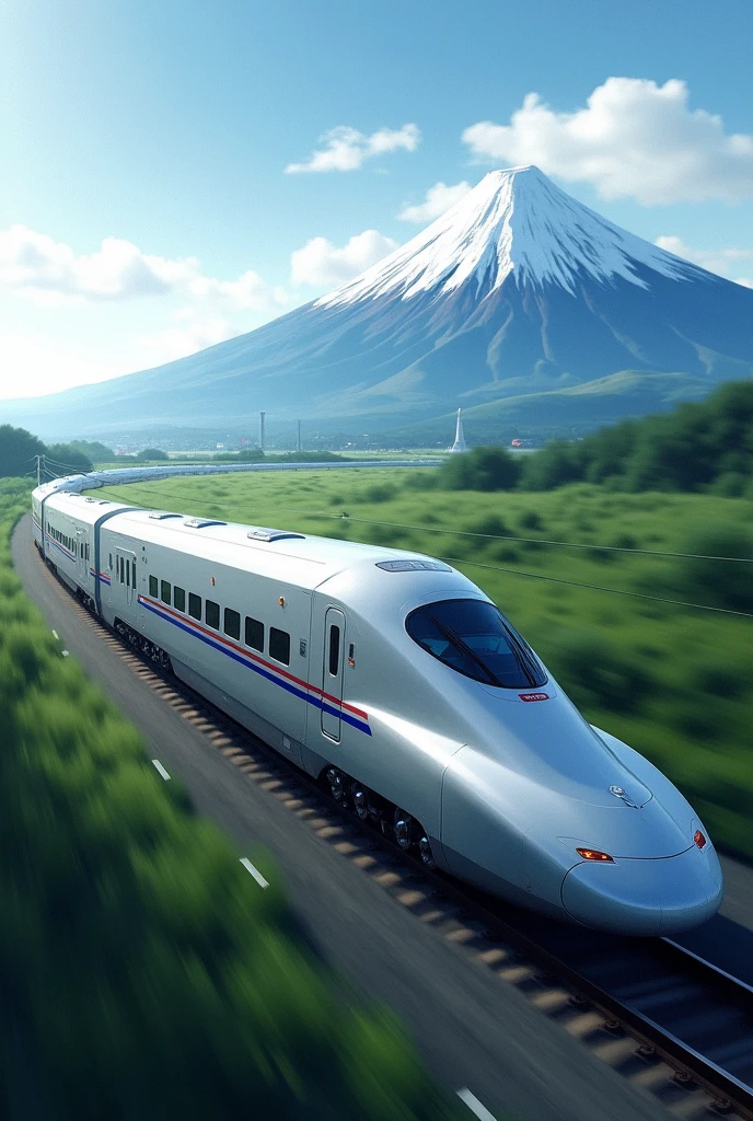 Imagine a Japanese Shinkansen Train