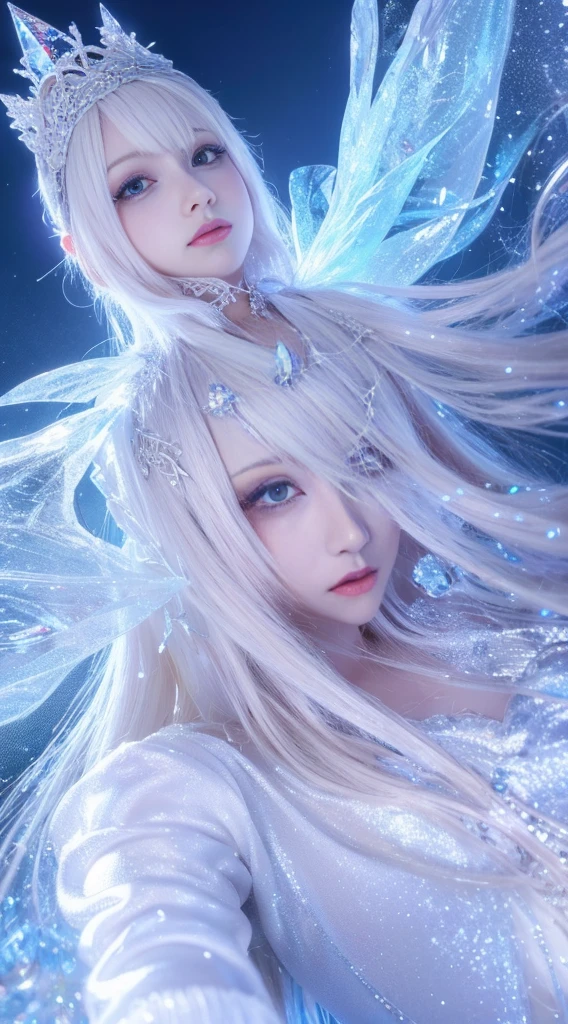 Snow style, Ethereal fantasy concept art of {(Sparkling snow fairy with icicle crown spinning in the air, Transform the cold air into charming snowflakes. They built a crystal palace for the grand Christmas ball,A winter ballet begins.:1.4), Center, symmetry, Disney style, detailed digital art by greg rutkowski and thomas kinkade, Popular on artstation, CG Society, both sides, 8K, HD, detailed, high resolution, Movie, Unreal Engine 5, 4k UHD image, Octane Rendering, epic angle and pose, 3d, Depth of Field, Charming pattern, 创造sex实验, Glowing Magic Trail, Global Illumination, Movie light, epic shot, Festive colors and diffused lights, The award-winning, professional, masterpiece, sharpest, UHD, HDR, 8K} . Gorgeous, Heavenly, Ethereal, sex, epic, majestic, magic, Fantasy Art, Cover Art, Dreamy,