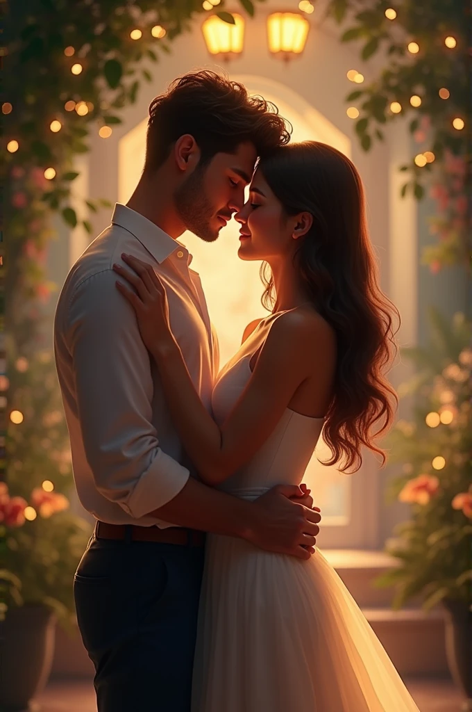 Men with his girlfriend