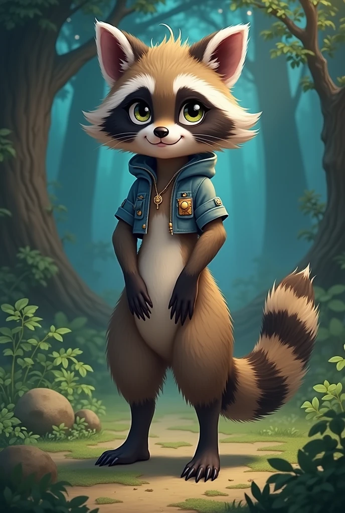 Raccoon girl