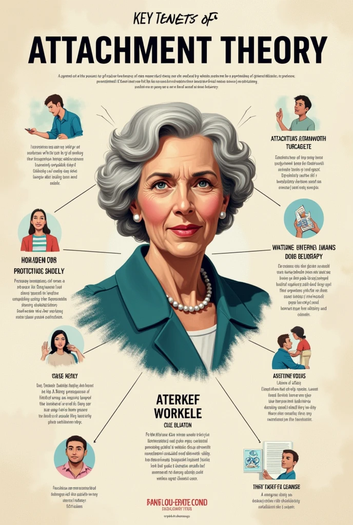 Poster presentation template for attachment theory by mary ainsworth. Academic , unique and precentable , simple no graphs