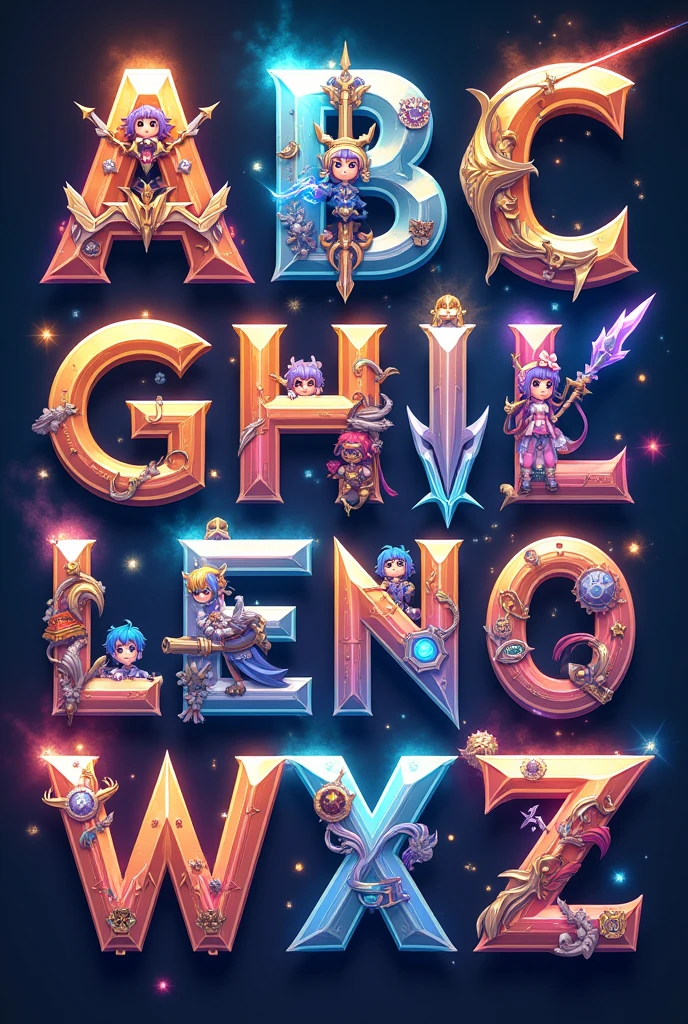 Mobile Legends Stylized Alphabet