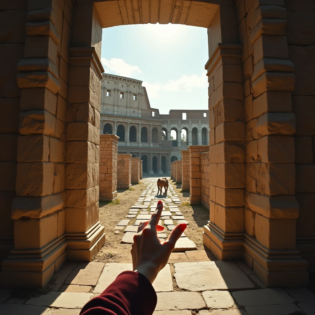 Mighty gladiator, the loser died in his feet, there is lifeless body near him, lifelike depiction, 4K resolution. Background: Roman colosseum filled with cheering crowd.,32k uhd, best quality, masterpiece, super detail, high details