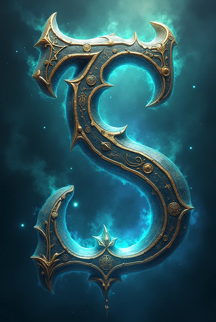 Stylized alphabet without normal letters inspired by mystical powers