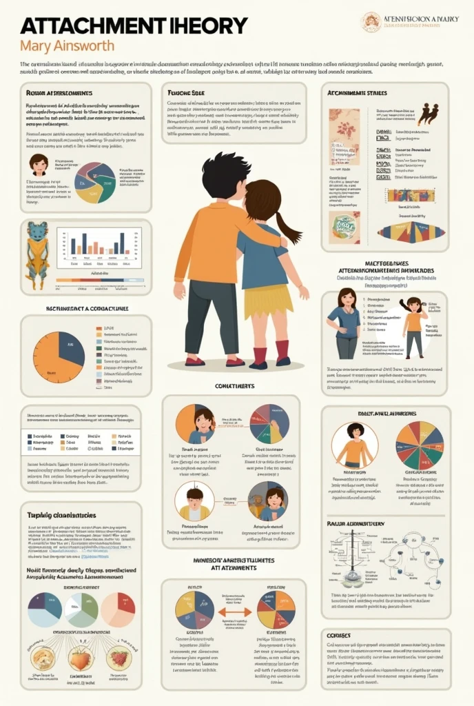 Poster presentation template for attachment theory by mary ainsworth. Academic , unique,
organised. With picstires related to attachment too