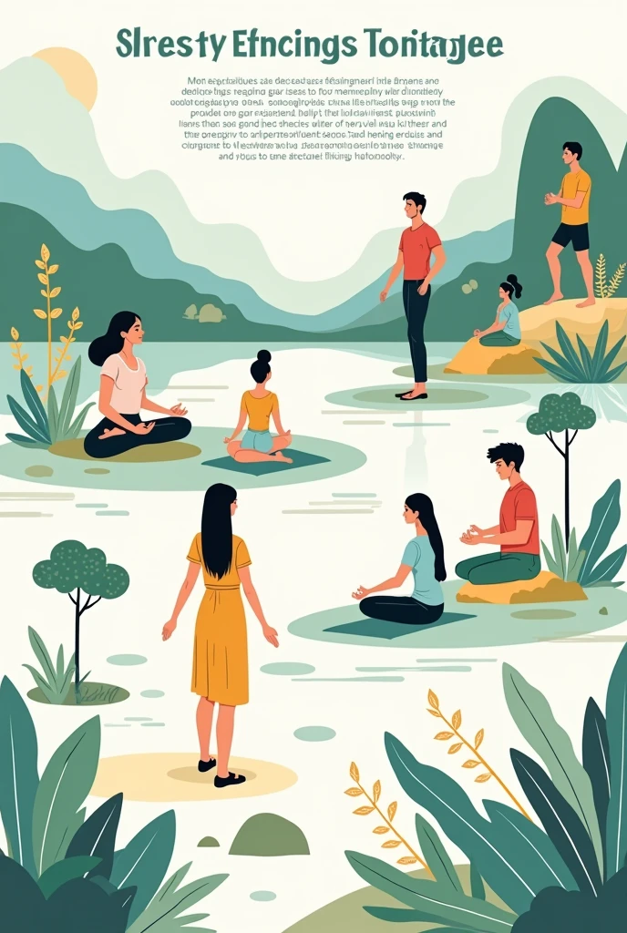 Poster in techniques of stress management 
