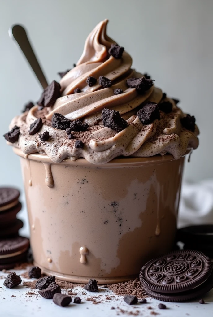 Oreo icecream in jumbo tub