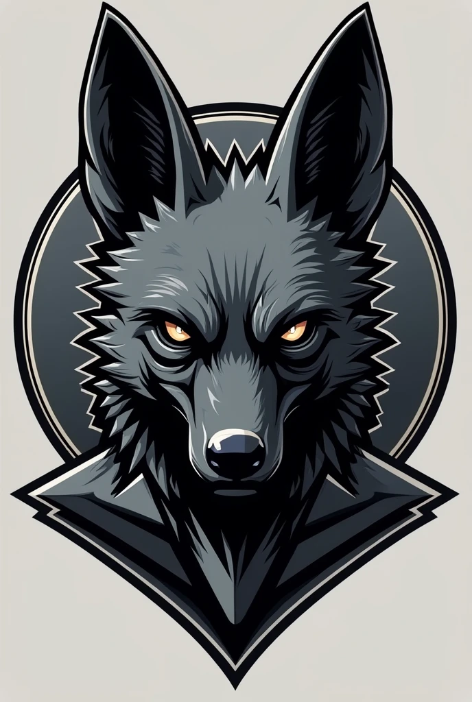 Military logo uniting the head of a jackal (Anubis) and a T-27 aircraft from the Brazilian Air Force