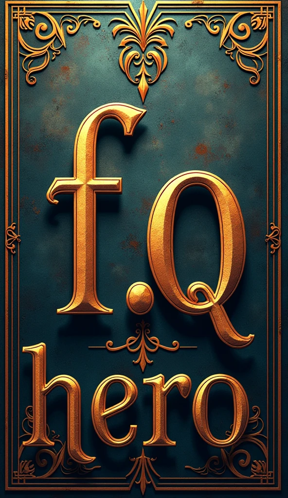 There is word title "F.Q HERO". Title word with beautiful and stylish wallpaper.