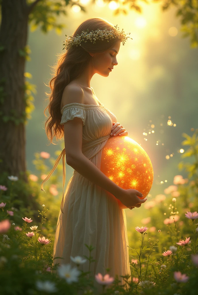 She is pregnant with 100 twins.