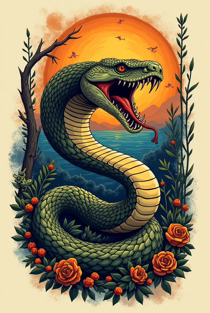 Republic shirt design that calls home move with snake dog and luiz de queiroz
