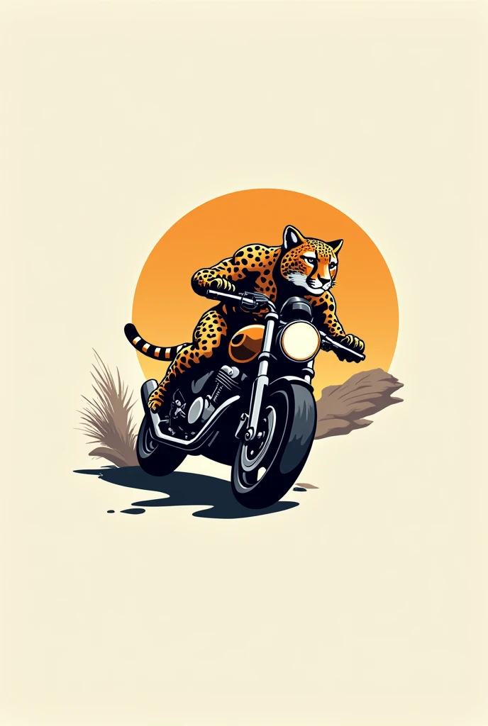 Create a cheta logo for a motorcycle