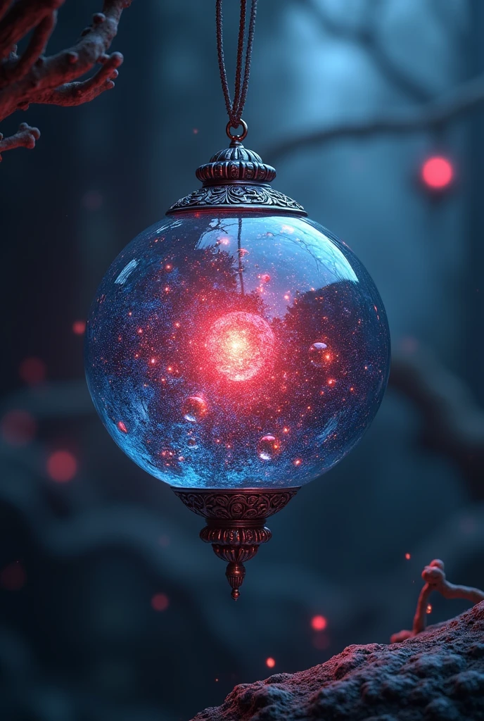 Red Blue Hair ornament Luminous Core Magic