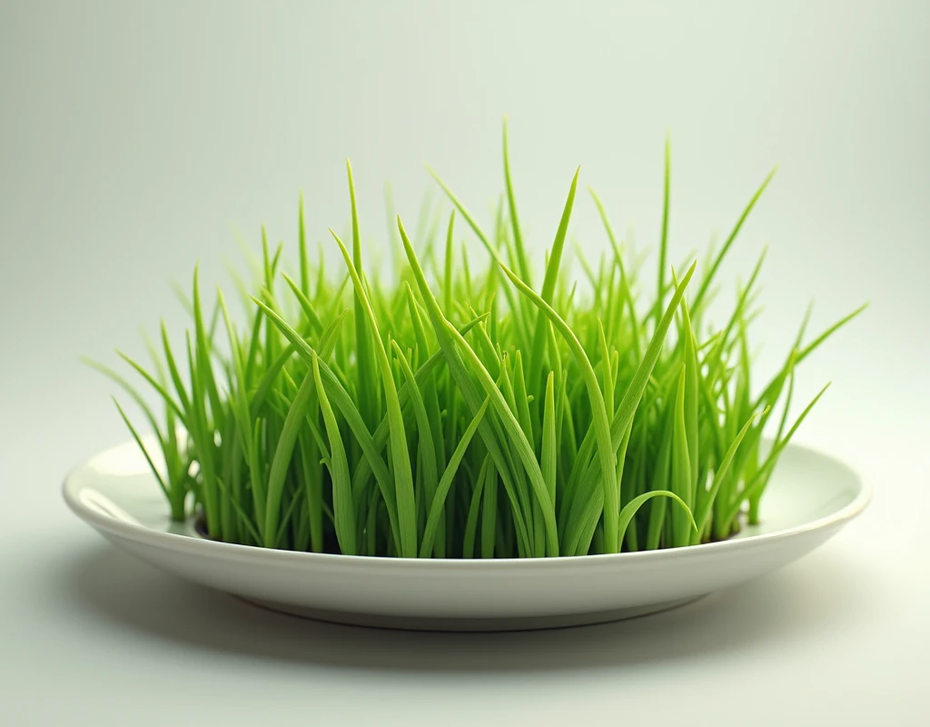 Grass on the plate
