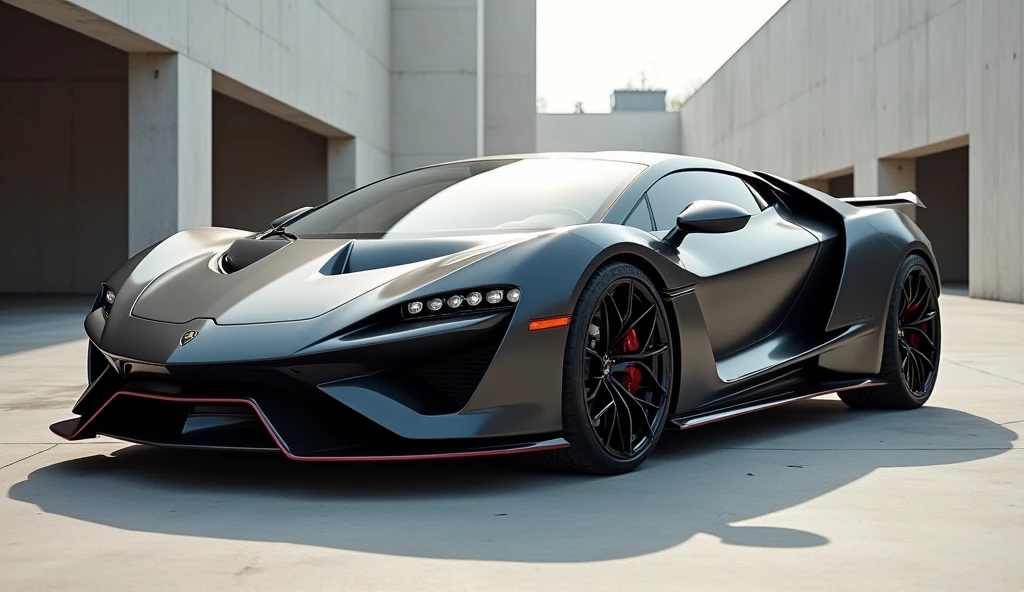 Car photography, RAW photo, Lamborghini revuelto, sling,