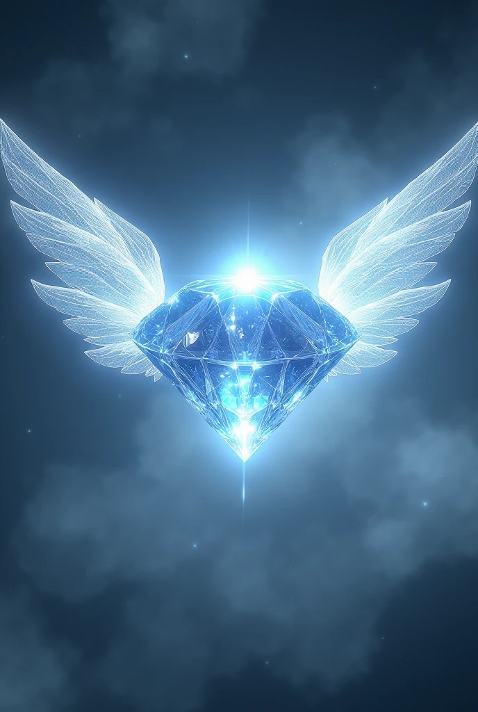 Diamond with wing   