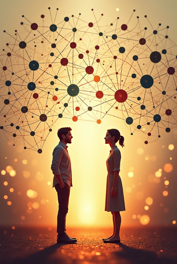 create an illustrative model (diagram, chart, etc.) for one definition of communication make it meaningful and inspiring