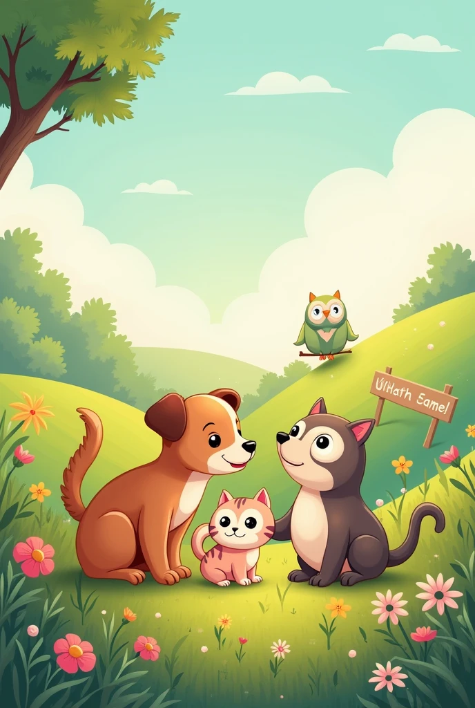 illustration for children about animal rights
