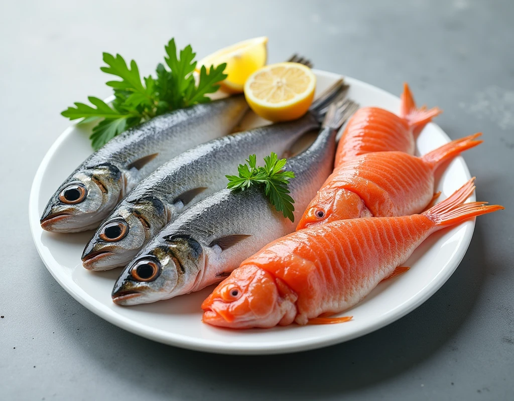 Fishes on the plate