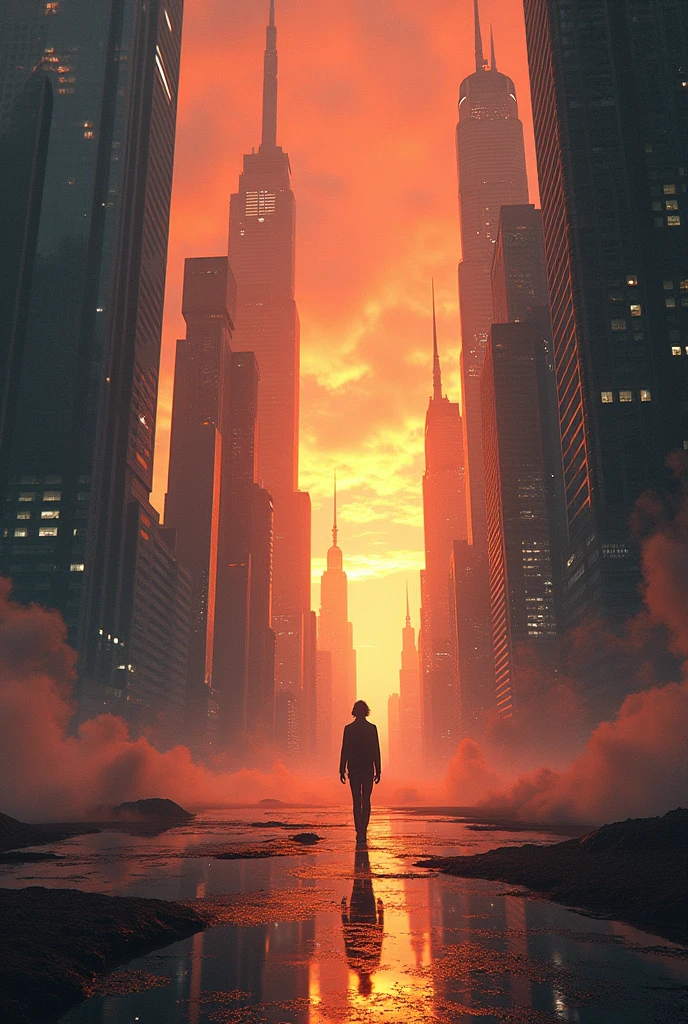 Emphasize a sleek, high-tech aesthetic with a focus on contrasting light and shadow to reflect the duality of the world. Use cool, neon tones for futuristic scenes and warmer, nostalgic hues for memory sequences.
