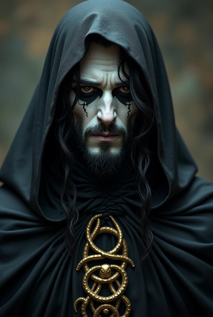 The Prince of Darkness is a mysterious and powerful image of the essence of evil, personifying the dark and secretive aspects of the universe. His appearance evokes horror and awe, reflecting his inner darkness and terrible power.
The appearance of the Prince of Darkness has an exquisite gloom and demonic charm. His pale face, almost colorless, like made of marble, decorate deep eyes with dark brown - eyes, which seem to contain ?????????? emptiness and evil wisdom. Sharp facial features are glimpsed, emphasizing his severity and authority, and thick, black hair, as if wrapping around him, create the impression of impenetrable darkness.
He is wearing a dark cloak, made from the densest satin, which seems to absorb light and vibrant colors. Gold patterns glitter on his chest, curved in ominous patterns, symbolizing his power and status in the underworlds. On the Prince’s fingers shine rings with the motionless eyes of dragons and snakes - a sign of his connection with the forces of darkness and chaos.
Every step of the Prince of Darkness is shrouded in a gloomy, chilling breath, his presence fills the air with ominous energy, which makes the souls of mortals tremble. His voice is deep and powerful, sounds like thunder, piercing the hearts with fear and horror.
The Prince of Darkness is the embodiment of evil and darkness itself, who lives in the depths of the universe, where the light does not penetrate and only courage and goodness can resist its power.