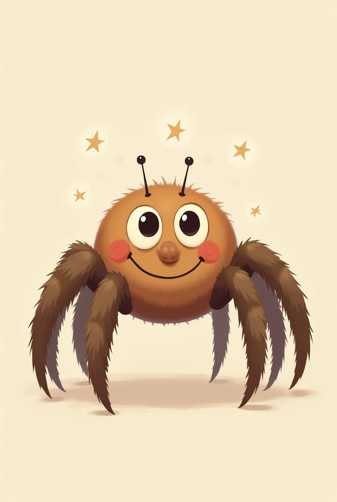 A spider with a cute face and big legs