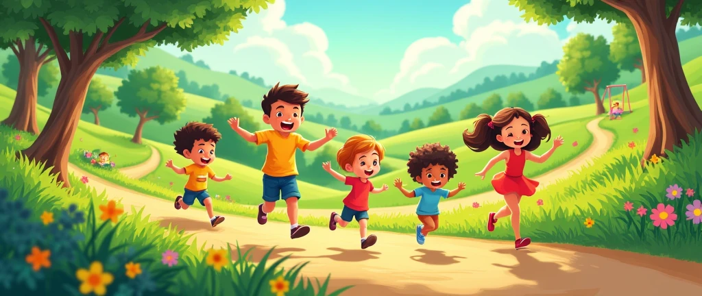 Children playing in the park