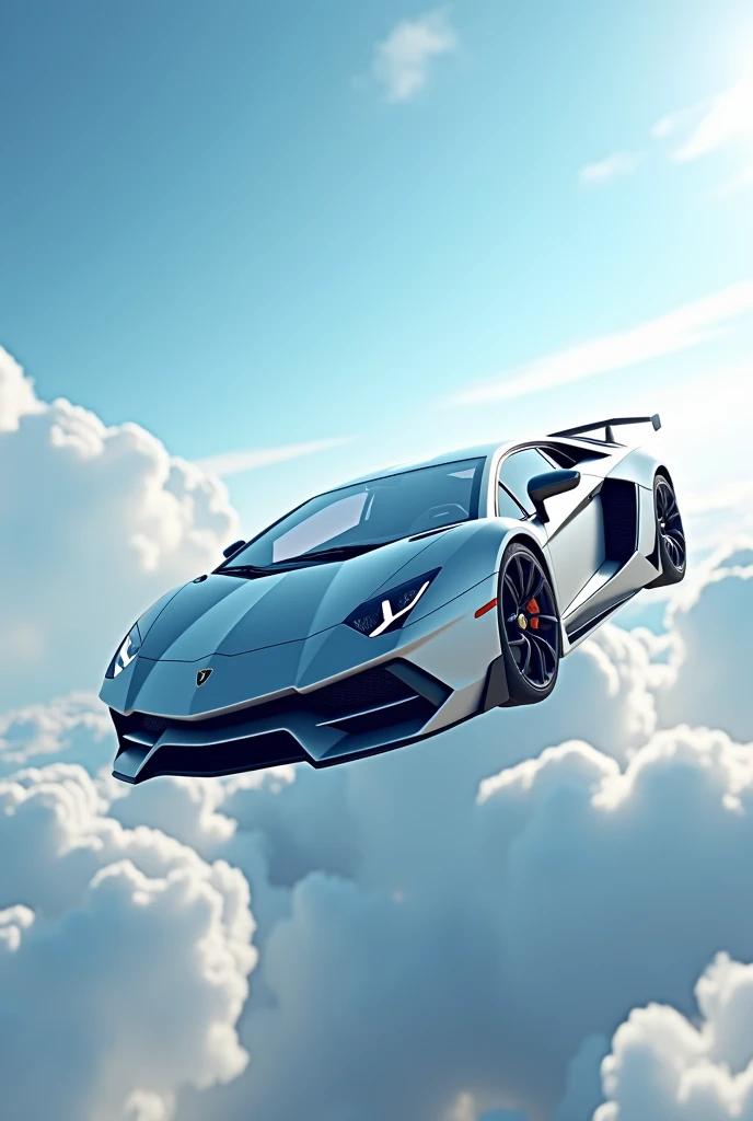 Lamborghini fly in sky