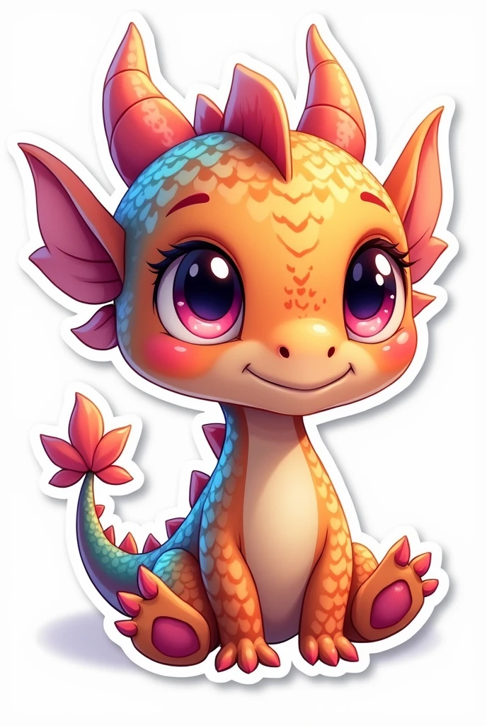 Cute Dragon sticker remove the background