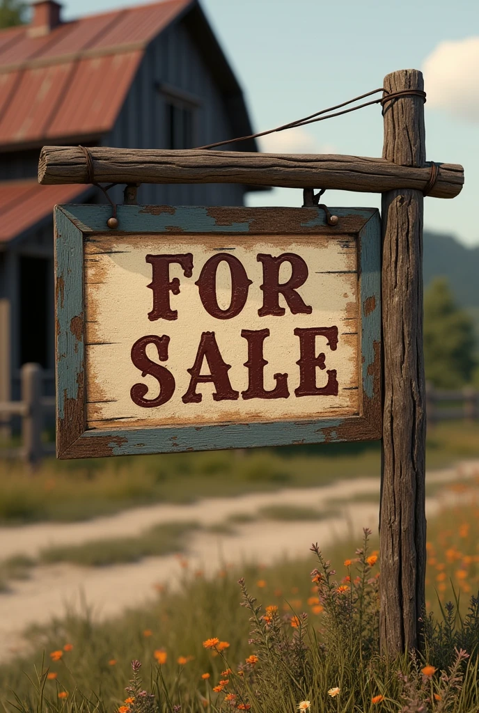 Vintage for sale sign
