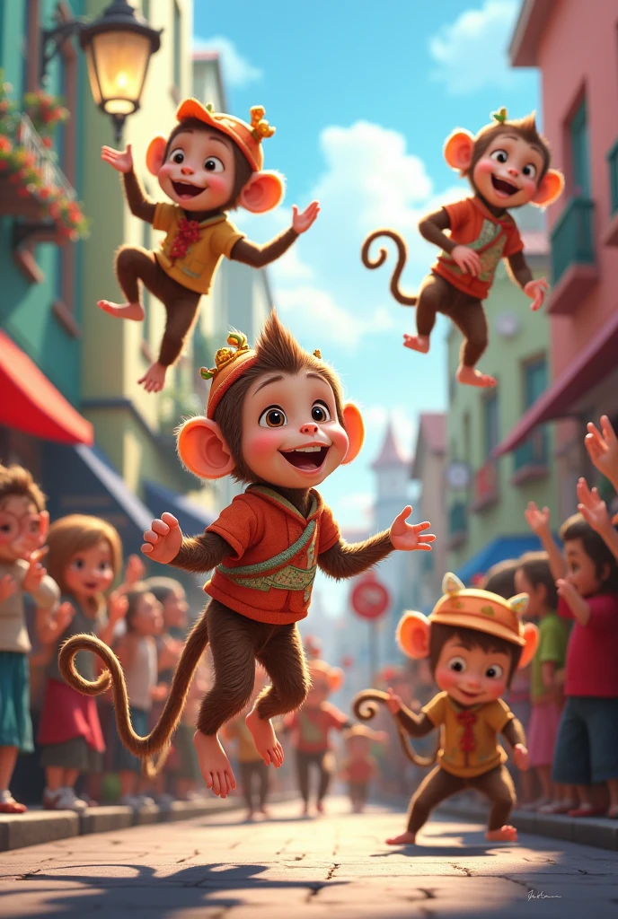 Monkeys kids prade