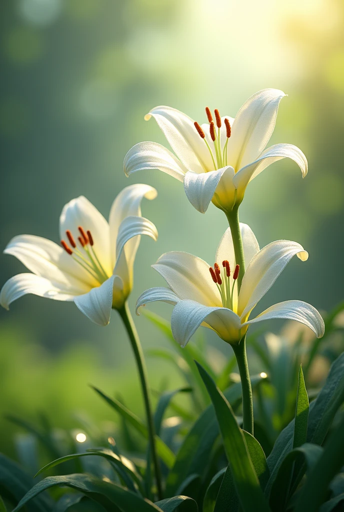 Lilies are blooming