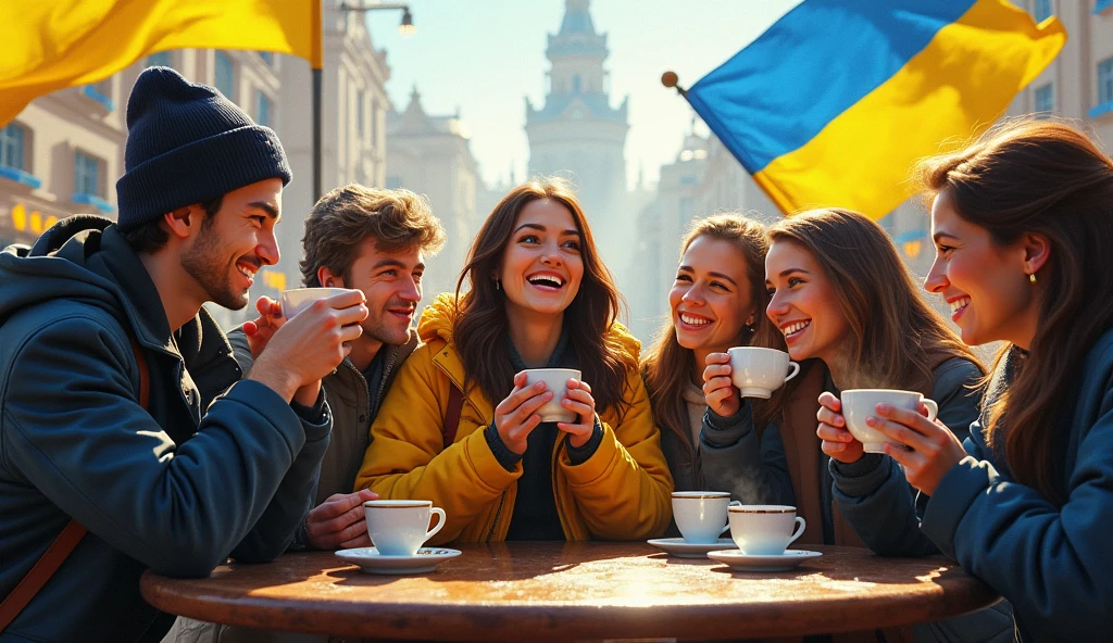Ukraine, coffee, victory

