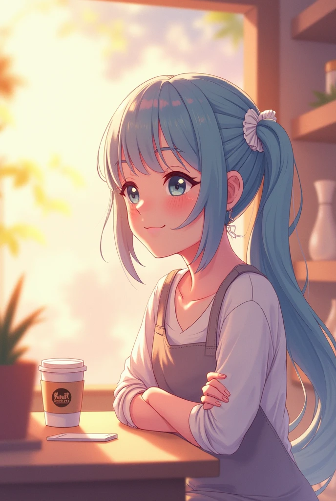 top-quality、​masterpiece、softfocus , Bright gradient watercolor , dreamy , white background、Kizi、cafes