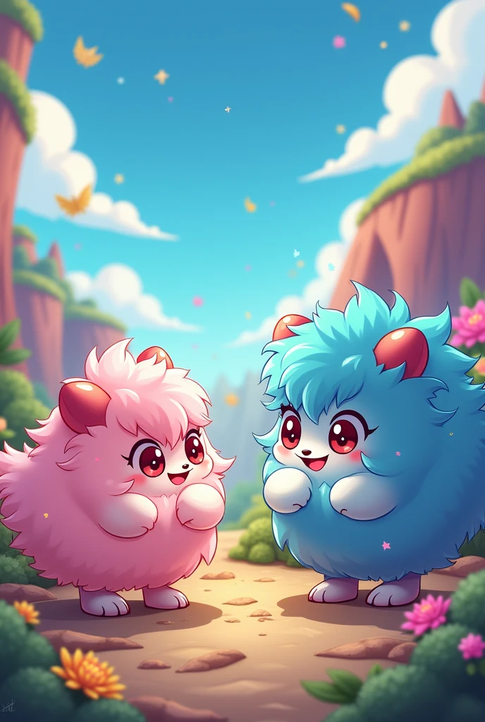 Fluffle Puff:You Mean Fluffle Puff😡 and Mean Fluffle Puff:Haha Hehe😈 No😈! and Fluffle Puff:😡VS😈:Mean Fluffle Puff