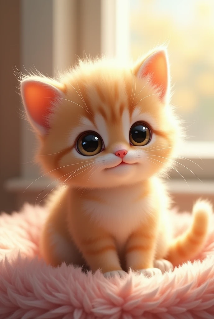 Hey create a picture of a cute kitten