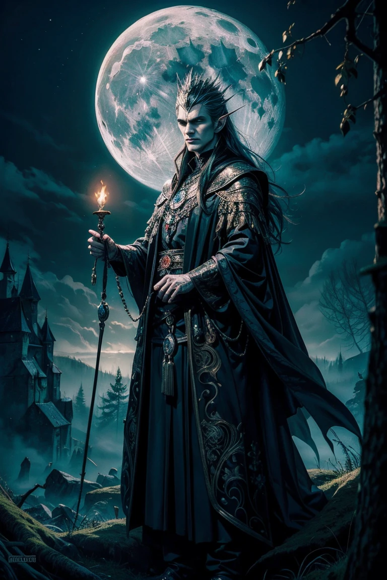 Illustrate a mythical creature that embodies the essence of Romanian culture and folklore. This creature could be inspired by the vampire, a figure from Romanian mythology, but with unique twists that reflect the country’s rich history and traditions. a mystical landscape, perhaps emerging from the foggy forests of Transylvania, surrounded by ancient castles and rolling hills, with the moon casting a soft, eerie glow. The creature should exude both power and mystery, symbolizing the resilience and spirit of the Romanian people.