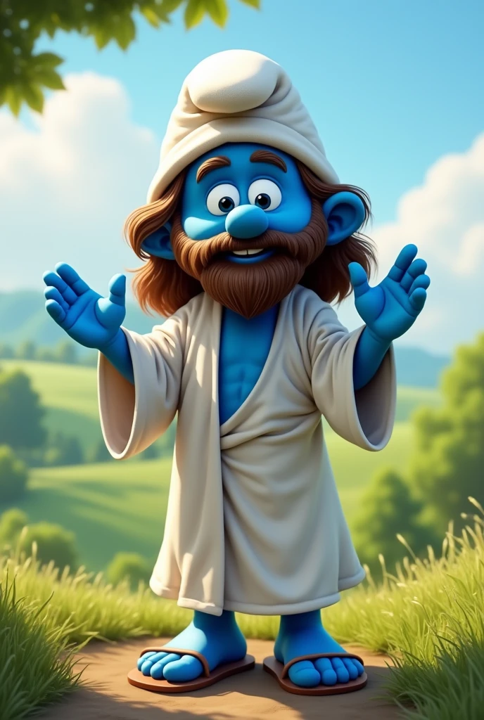 Jesus smurf 