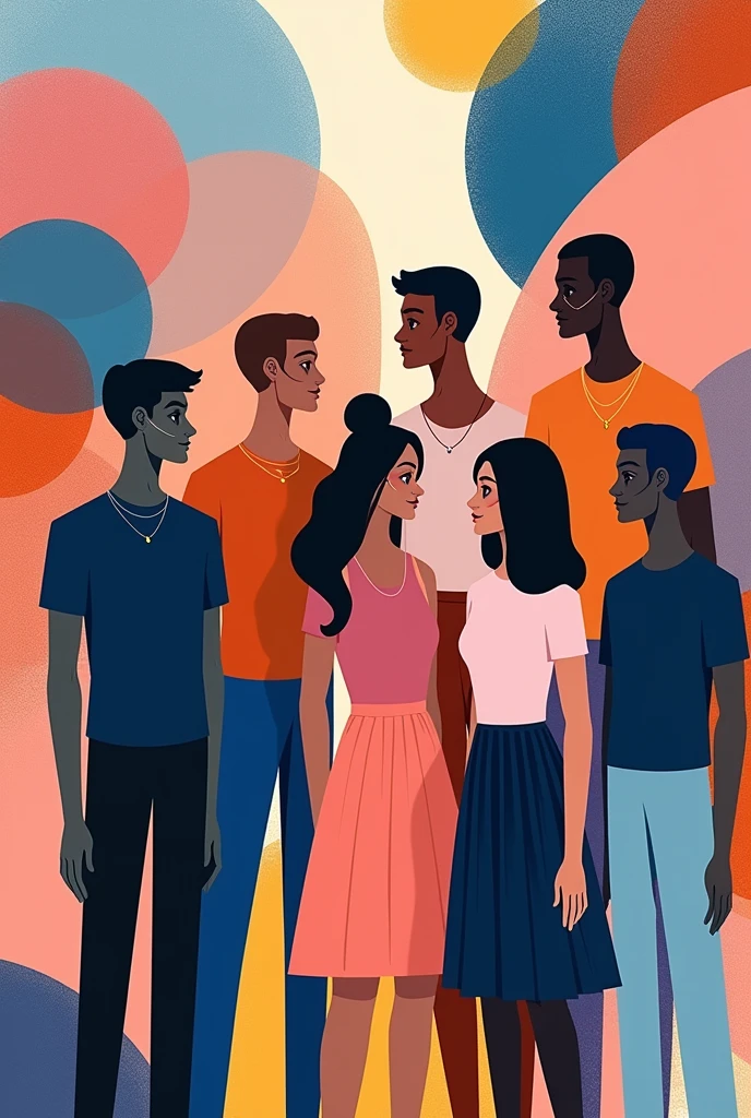 Create an image of what genders are like today