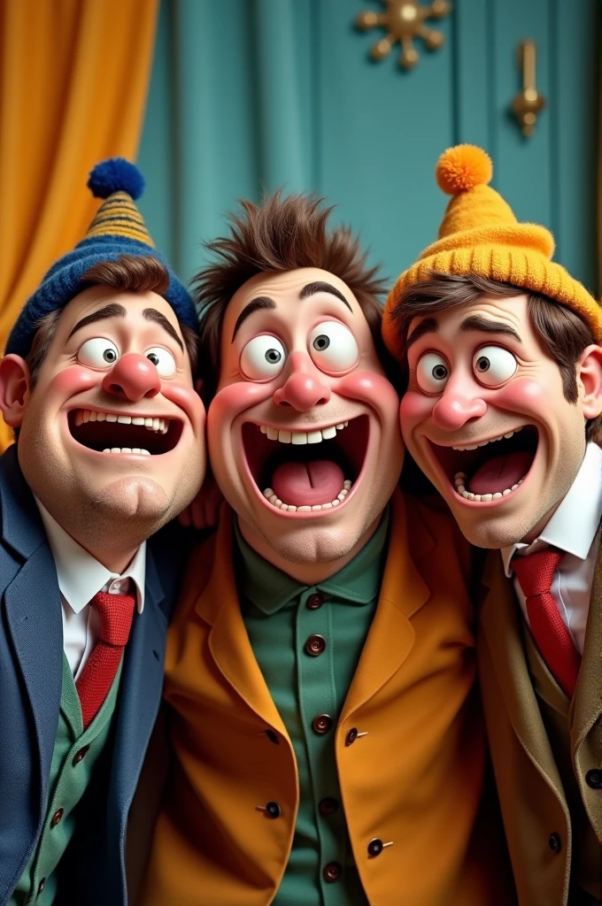 Create three foolish men for YouTube thumbnail