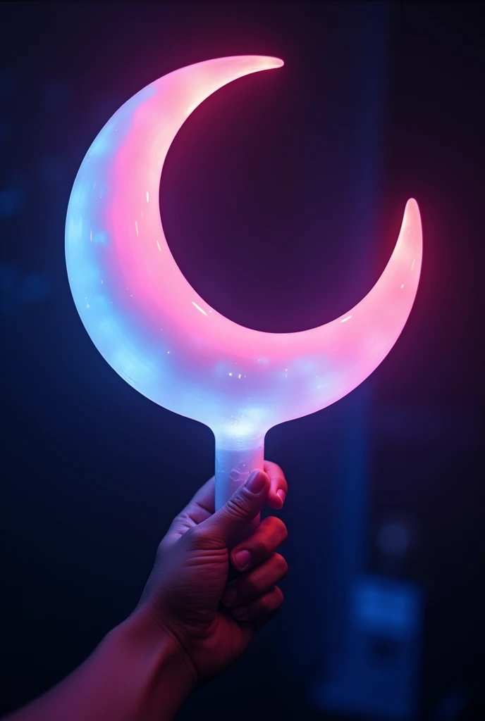 A light stick but in the shape of a K-pop moon