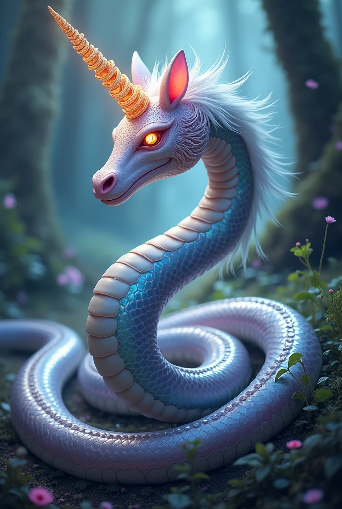 unicorn crossed with snake